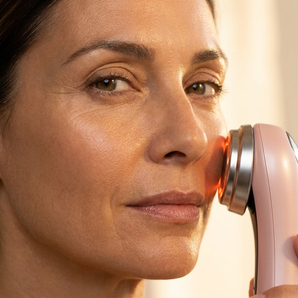 AVENYRA masajeador facial - resultado piel radiante